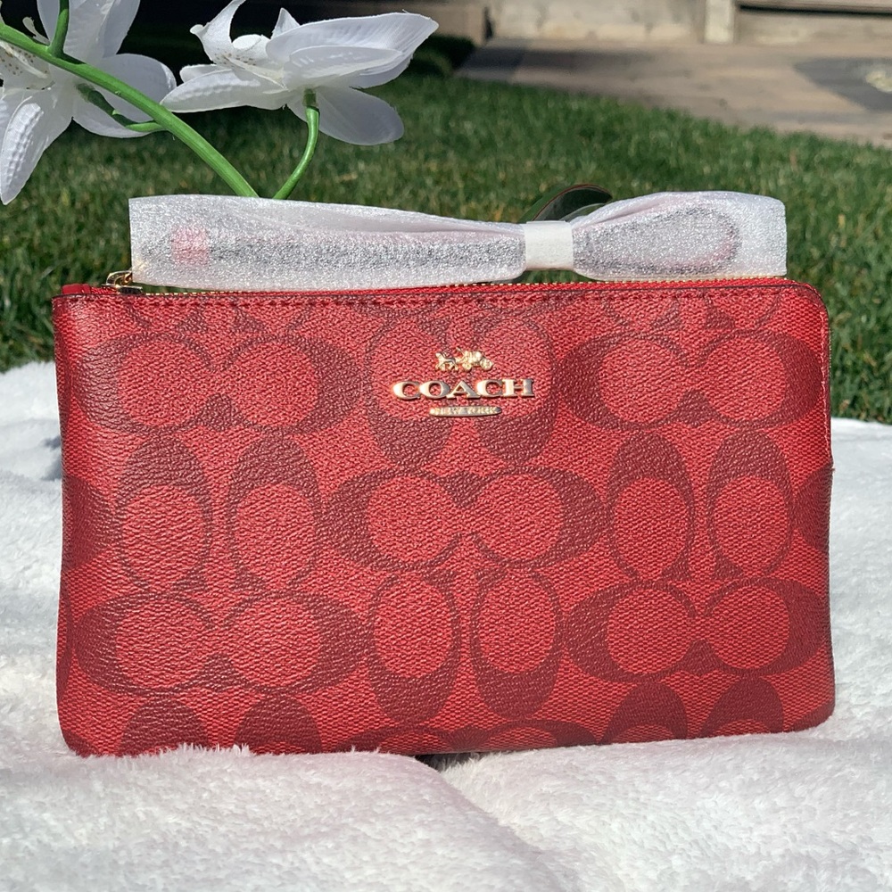 Coach Large Corner Zip Wristlet